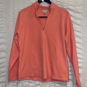 LL Bean Soft-Brushed Fitness Fleece Pullover, Quarter-Zip